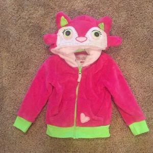 “Critter” zip up jacket